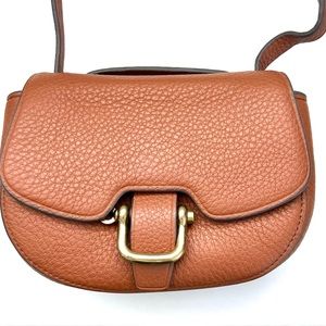 J Crew Mini Rider Women’s Bag Coniac Leather Shoulder Handbag No Strap F5103